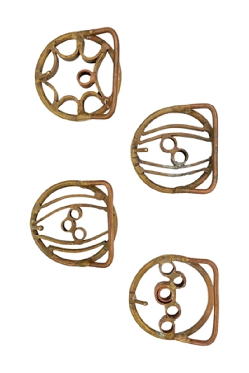 1970s Geometrical Brass Belt Buckles Selected by BusyLady Baca & The Goods