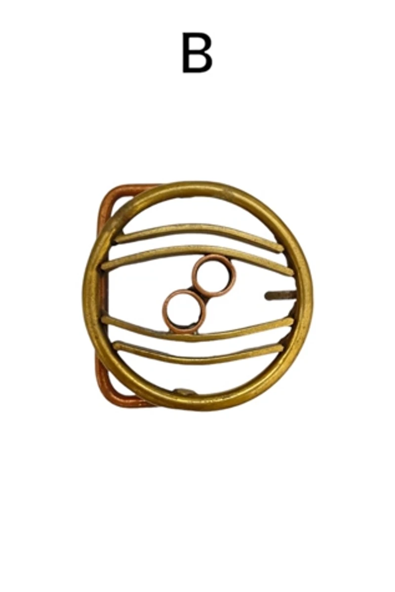 1970s Geometrical Brass Belt Buckles Selected by BusyLady Baca & The Goods
