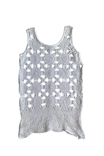 Vintage 1980s Long Crochet Tank Selected by SharpLilTeeth