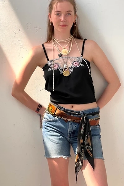 Vintage Black Bali Mesh Tank Selected by Anna Corinna