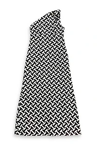 60s Graphic One-Shoulder Maxi Dress Selected by MARMALADE