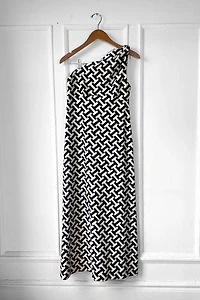 60s Graphic One-Shoulder Maxi Dress Selected by MARMALADE