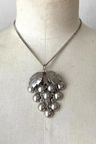 Vintage Sterling Silver Grape Cluster Choker Pendant Selected by MARMALADE