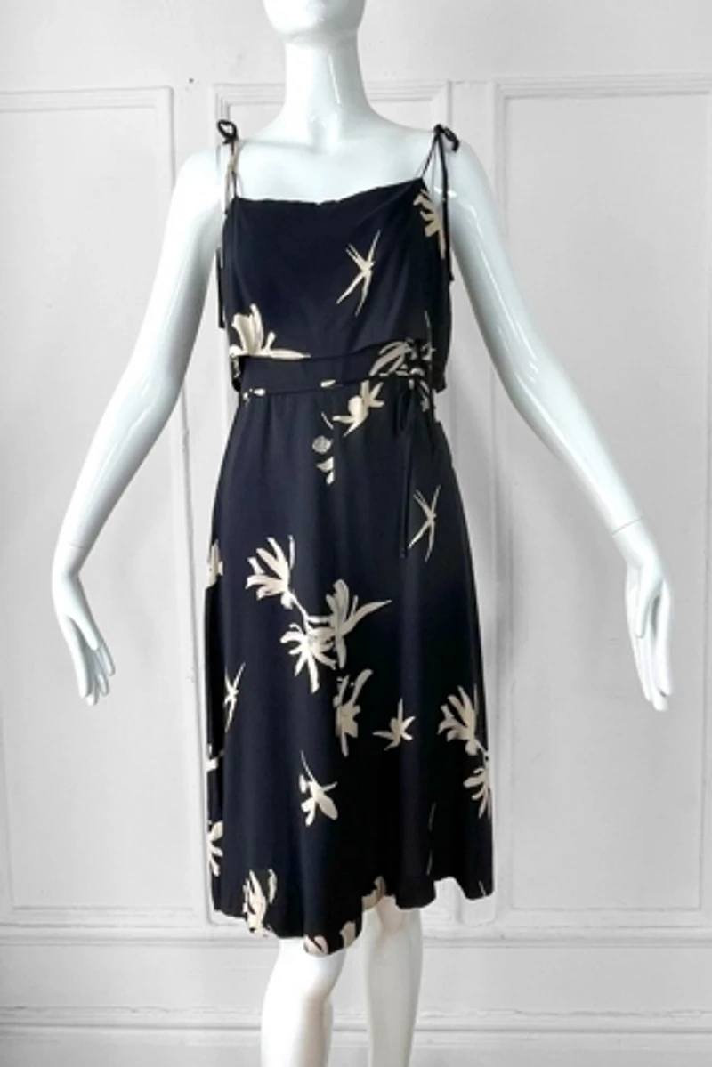 70s Graphic Floral Sundress Selected by MARMALADE