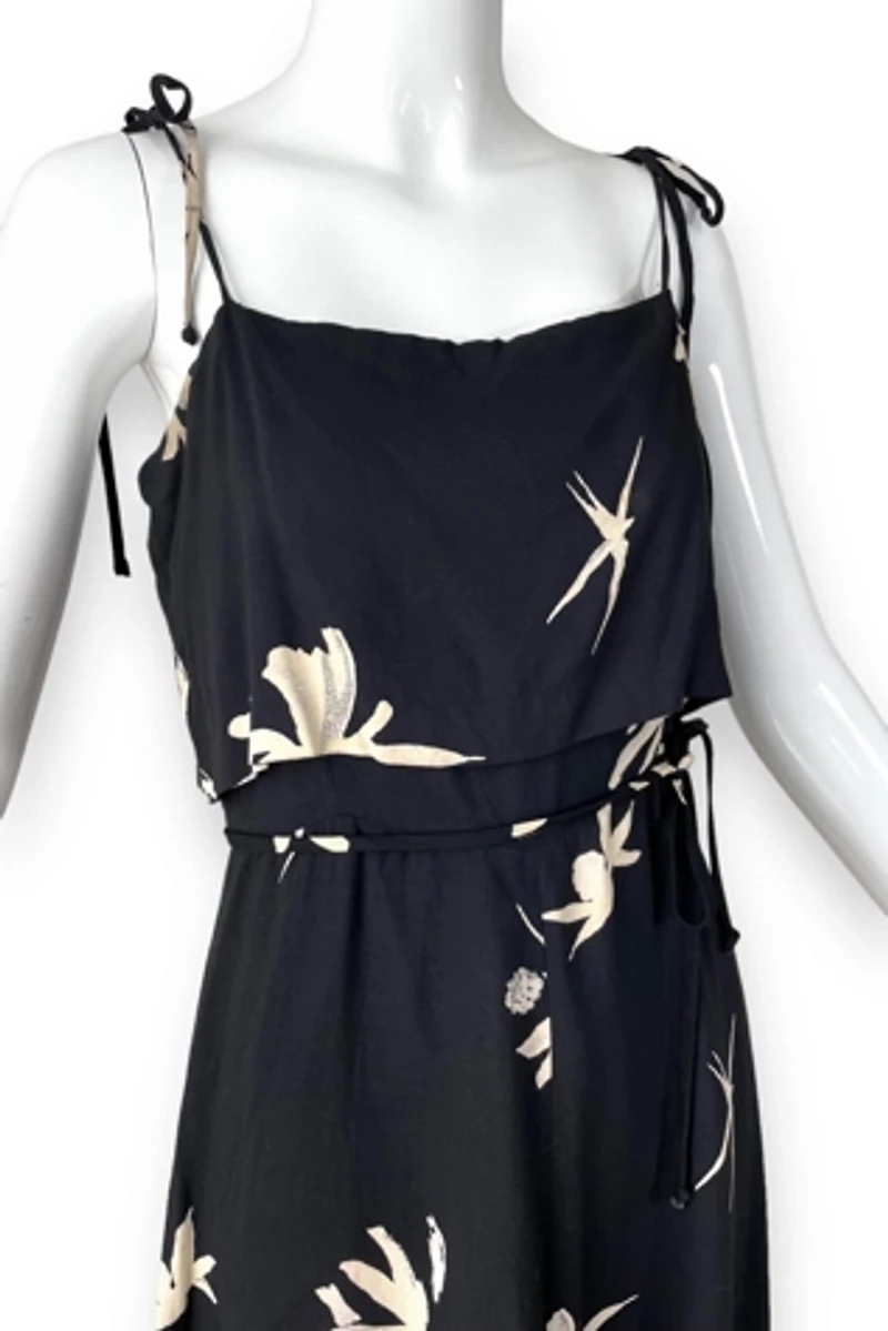 70s Graphic Floral Sundress Selected by MARMALADE
