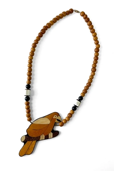 Vintage Inlay Parrot Necklace Selected by MARMALADE
