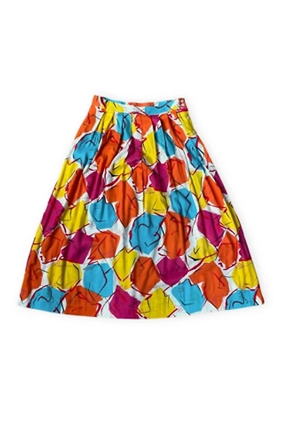 80s Abstract Print High Waist Skirt Selected by MARMALADE