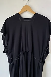 Alaia Black Loose Rayon Dress Selected by The Curatorial Dept.