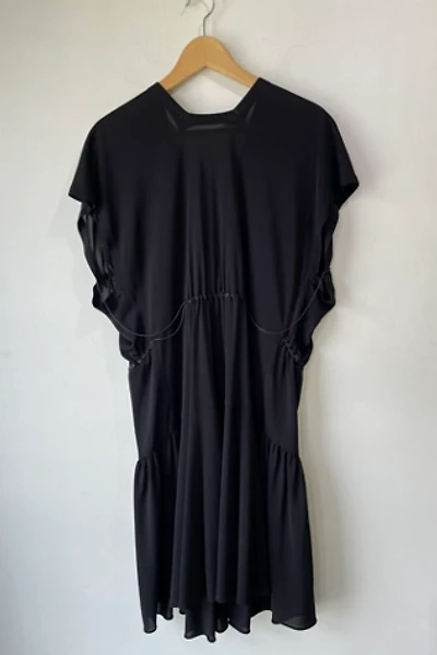 Alaia Black Loose Rayon Dress Selected by The Curatorial Dept.