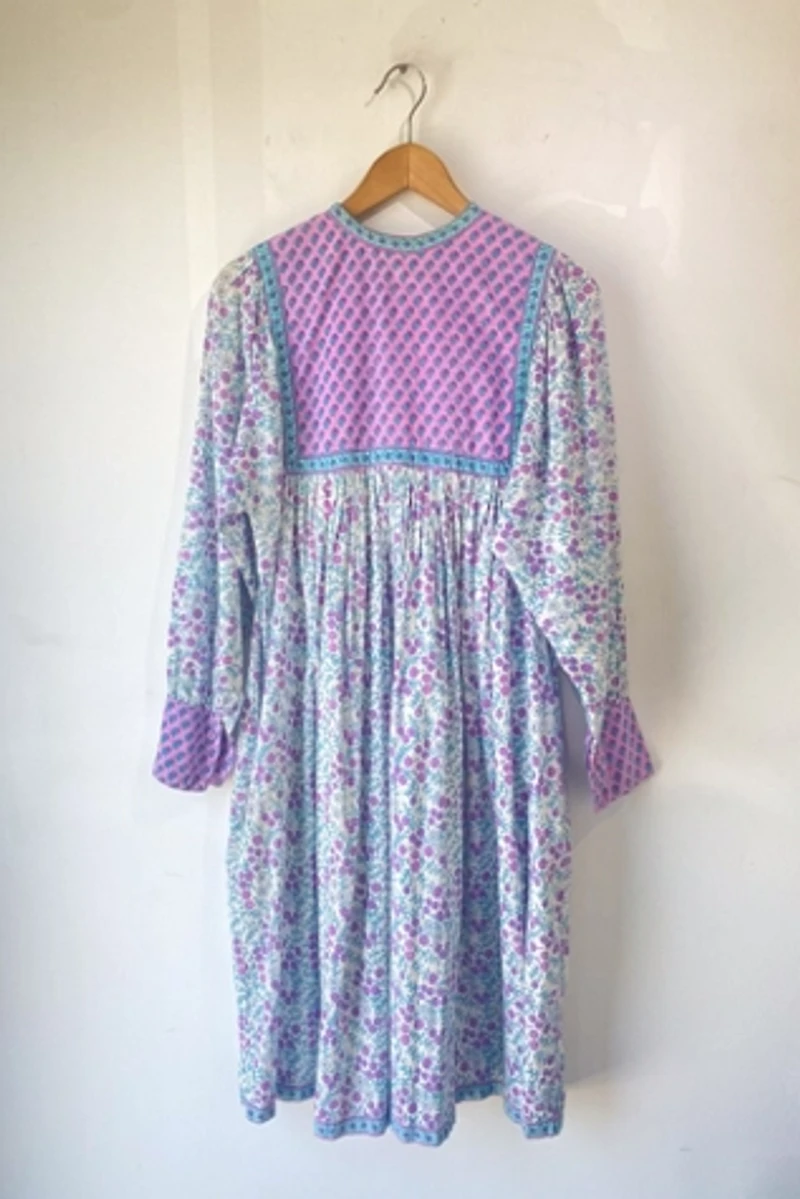 Sabrina Block Print Dress Selected by The Curatorial Dept.