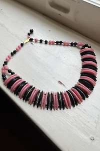Mid-Century Celluloid Necklace Selected by Wax Plant