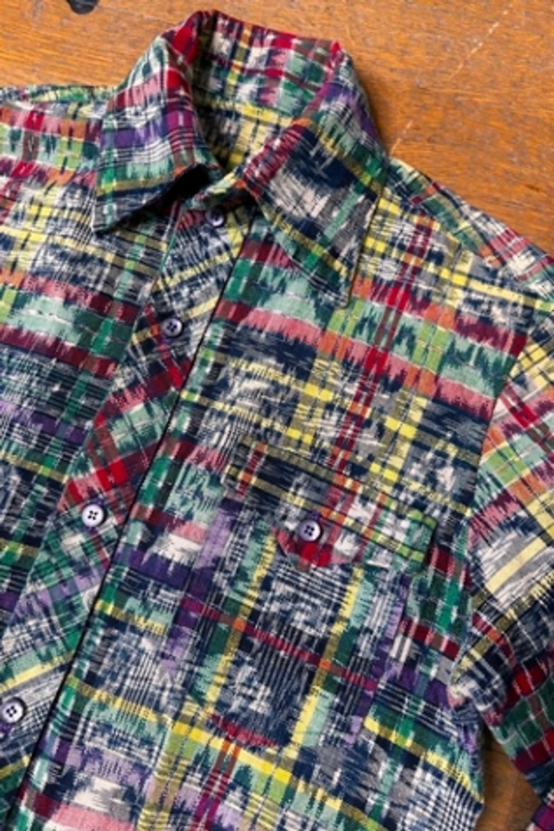 1970s Woven Ethnic Cotton Shirt Selected by Cherry