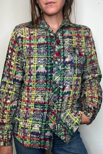 1970s Woven Ethnic Cotton Shirt Selected by Cherry