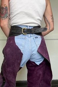 1960s Purple Suede Chaps Selected by Cherry