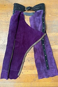 1960s Purple Suede Chaps Selected by Cherry