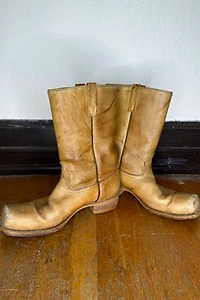 1970s Square Toe Western Boots Selected by Cherry