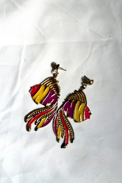 1990s Tin Angel Fish Earrings Selected by Cherry