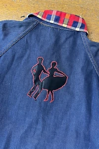 1960s Denim Jacket with Swing Dancer Appliqué Selected by Cherry