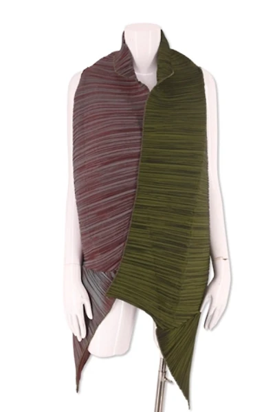 1990s Draped Origami Pleated Shawl Top Selected By Ritual Vintage