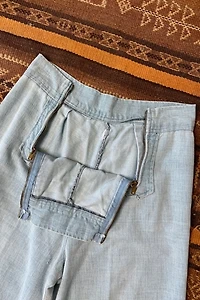 1970s Double Zip Wide Leg Pants Selected by Grievous Angel Vintage