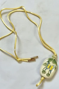 1960s Ceramic Butterfly Pendent Necklace Selected by Cherry