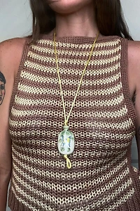 1960s Ceramic Butterfly Pendent Necklace Selected by Cherry