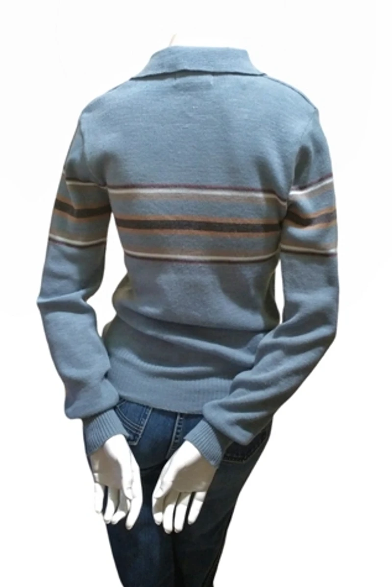 1970s Boyfriend Stripe Knit Pullover Selected by Garbage Soup