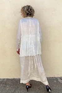 Victorian White Dress with Cape Selected by The Curatorial Dept.