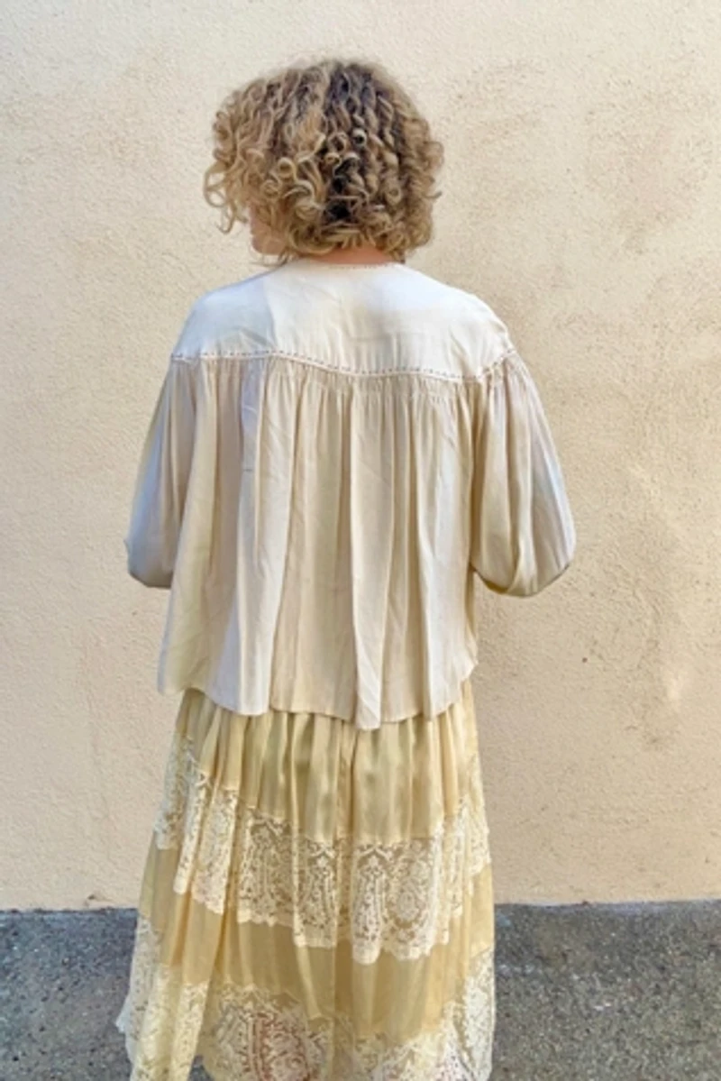 Victorian Cream Lace Dress Selected by The Curatorial Dept.