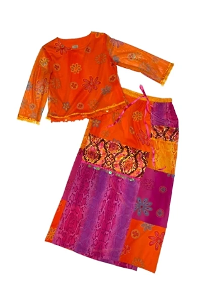 Vintage 1990s Neon Patchwork Skirt Set Selected by SharpLilTeeth