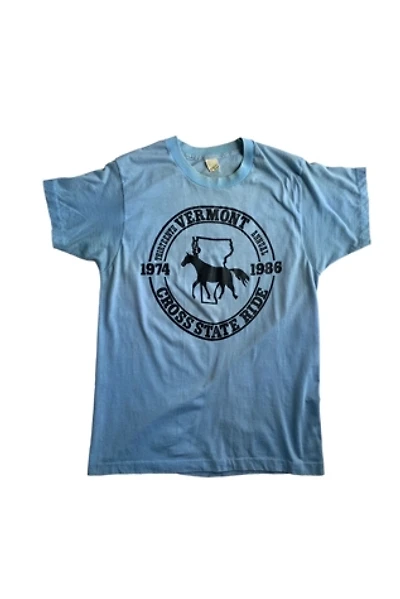 Vintage 1980s Distressed Vermont T-Shirt Selected by SharpLilTeeth
