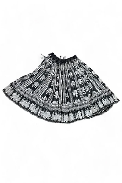 Vintage Gauze Elephant Print Skirt Selected by MARMALADE