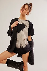 OneTeaspoon Black Heart Tie Dye Tee
