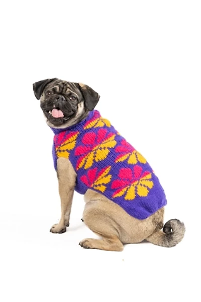 XS Chilly Dog Flower Power Dog Sweater