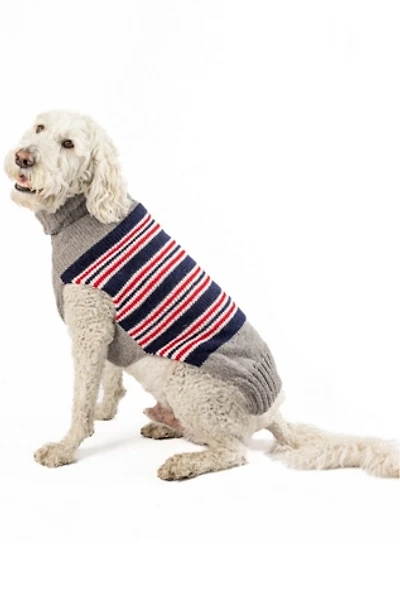 XXS Chilly Dog Charlie Stripe Dog Sweater