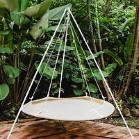 Hangout Pod Circular Family Hammock Bed and Stand Set