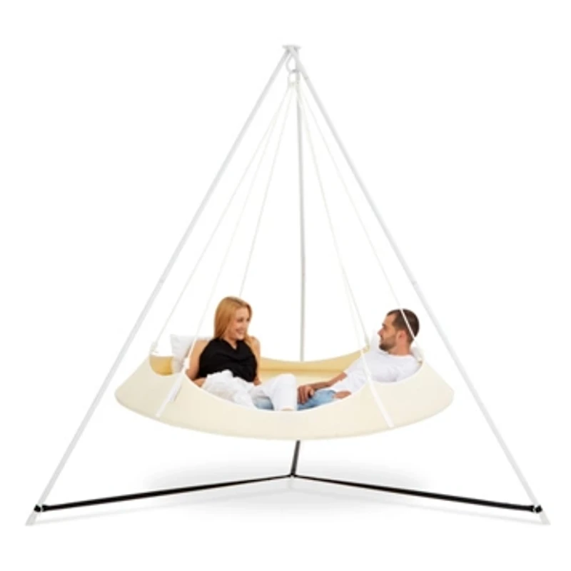 Hangout Pod Circular Family Hammock Bed and Stand Set
