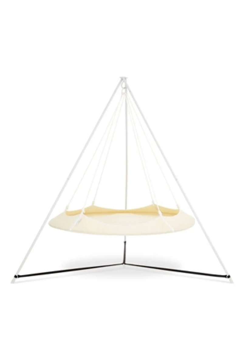 Hangout Pod Circular Family Hammock Bed and Stand Set