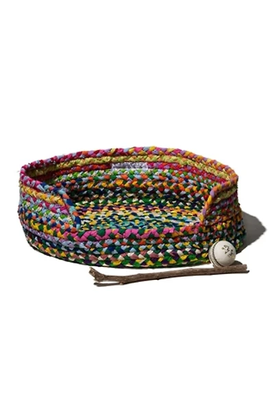 PUEBCO Recycled Braided Pet Bed