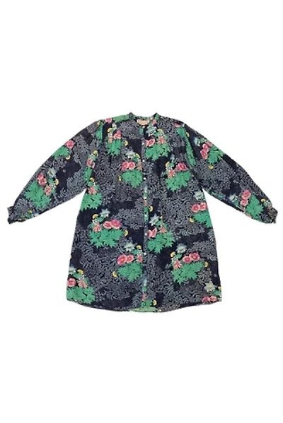 1980s Vintage Moonlight Floral Blouse Selected by BusyLady Baca & The Goods
