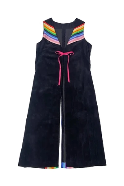 1970s Vintage Rainbow Stripe Velveteen Vest  Selected by BusyLady Baca & The Goods