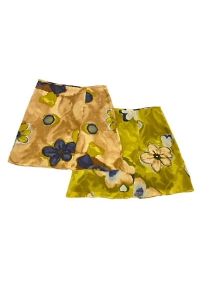 1990s Vintage Abstract Floral Skirt Selected by BusyLady Baca & The Goods
