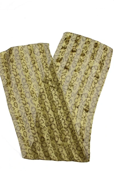 1980s Snake Skin Silk Scarf Selected By Moons + Junes Vintage