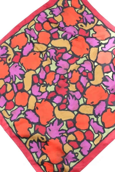 1970s Mosaic Silk Scarf Selected By Moons + Junes Vintage