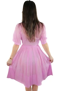 1940s Pastel Pink Midi Dress Selected By Moons + Junes Vintage