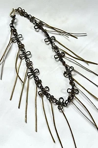 1960s Artisan Necklace with Brass Spines Selected by Cherry