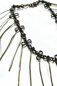 1960s Artisan Necklace with Brass Spines Selected by Cherry
