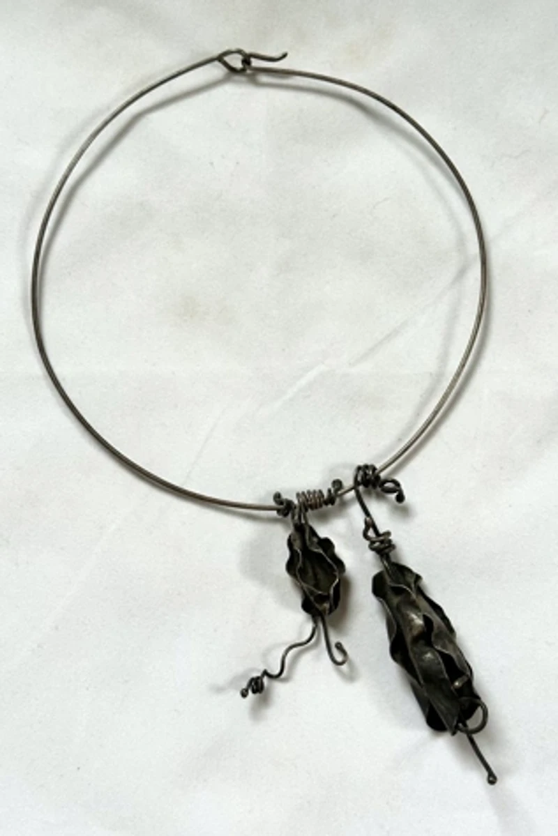 1960s Brutalist Choker with Artisan Pendant Selected by Cherry