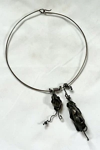 1960s Brutalist Choker with Artisan Pendant Selected by Cherry