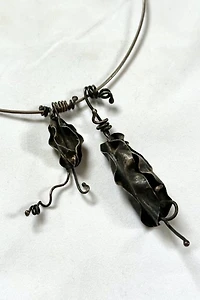 1960s Brutalist Choker with Artisan Pendant Selected by Cherry
